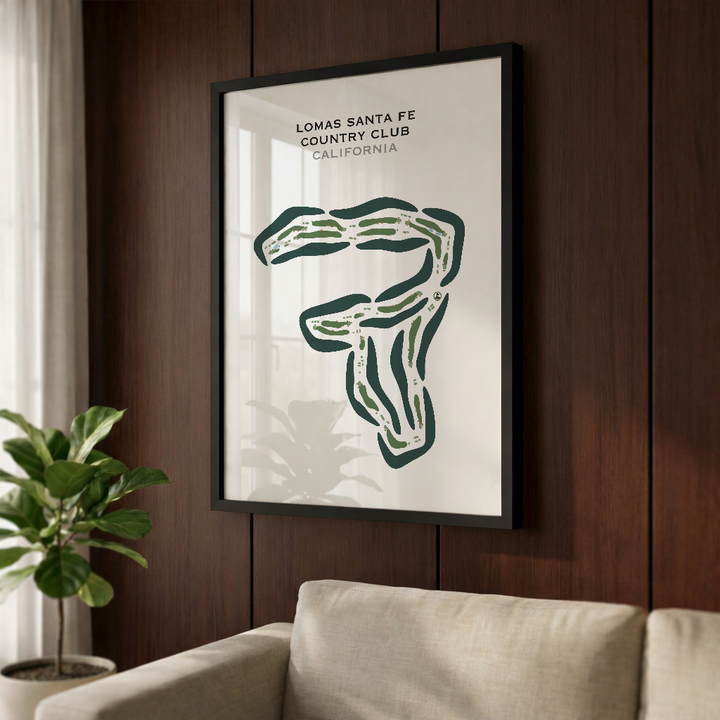 Lomas Santa Fe Country Club, California - Printed Golf Course