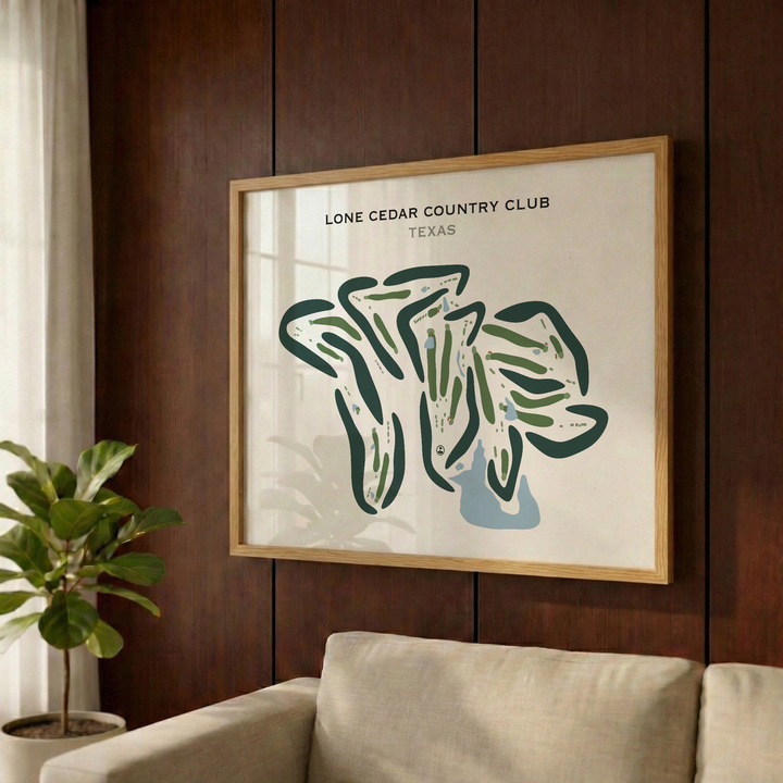 Lone Cedar Country Club, Texas - Printed Golf Courses