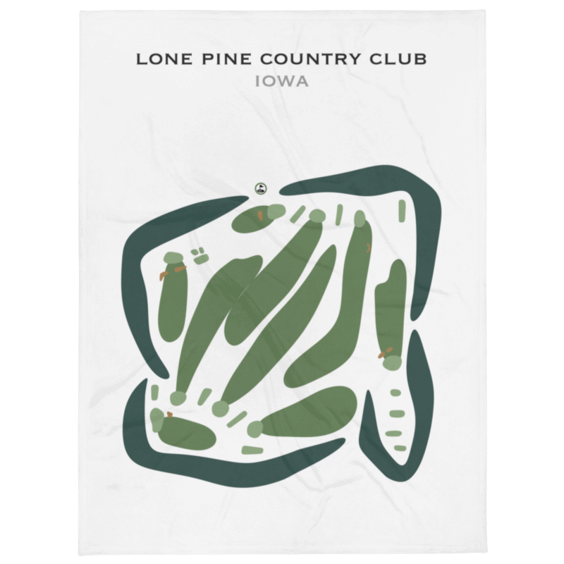 Lone Pine Country Club, Iowa - Printed Golf Courses