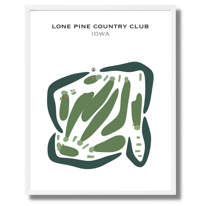 Lone Pine Country Club, Iowa - Printed Golf Courses