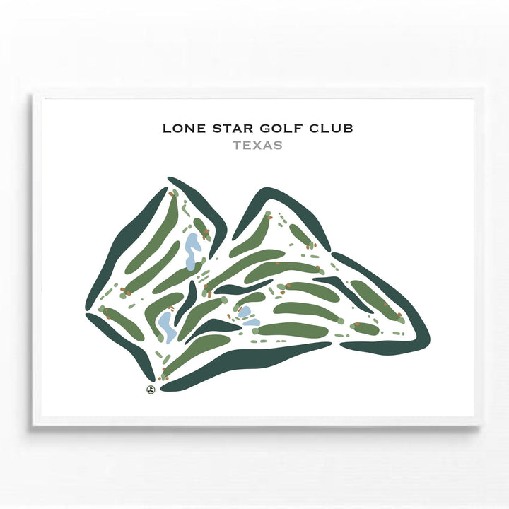 Lone Star Golf Club, Texas - Printed Golf Courses