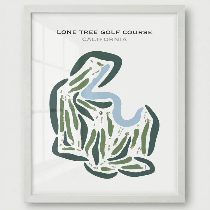 Lone Tree Golf Course, California - Printed Golf Course
