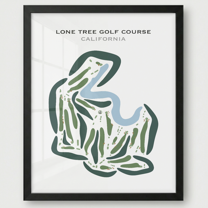 Lone Tree Golf Course, California - Printed Golf Course
