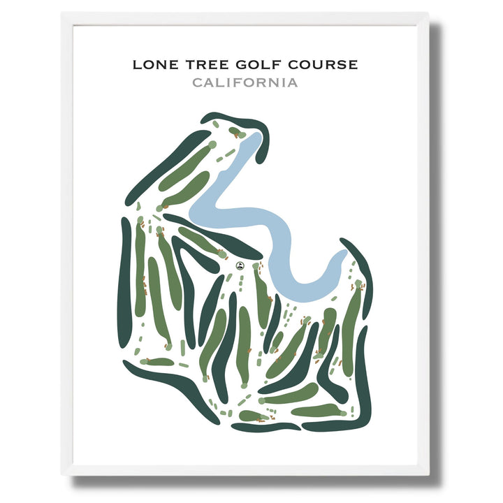 Lone Tree Golf Course, California - Printed Golf Course