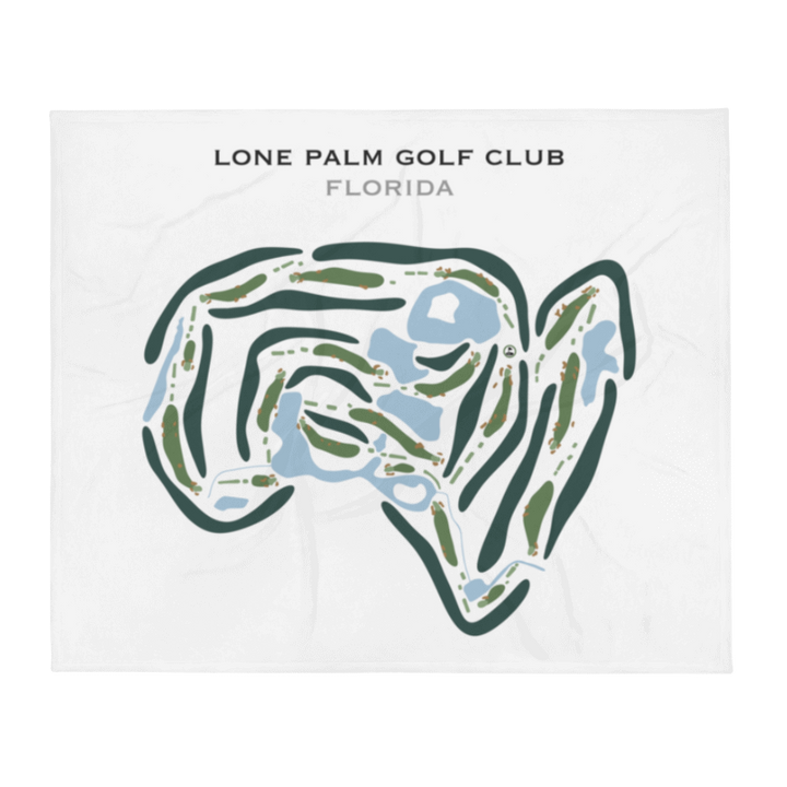 Lone Palm Golf Club, Florida - Printed Golf Courses