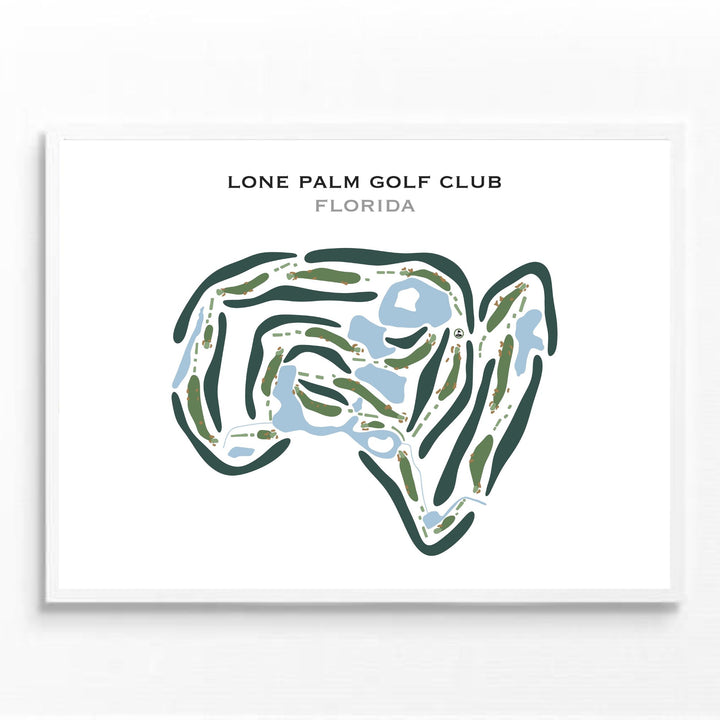 Lone Palm Golf Club, Florida - Printed Golf Courses