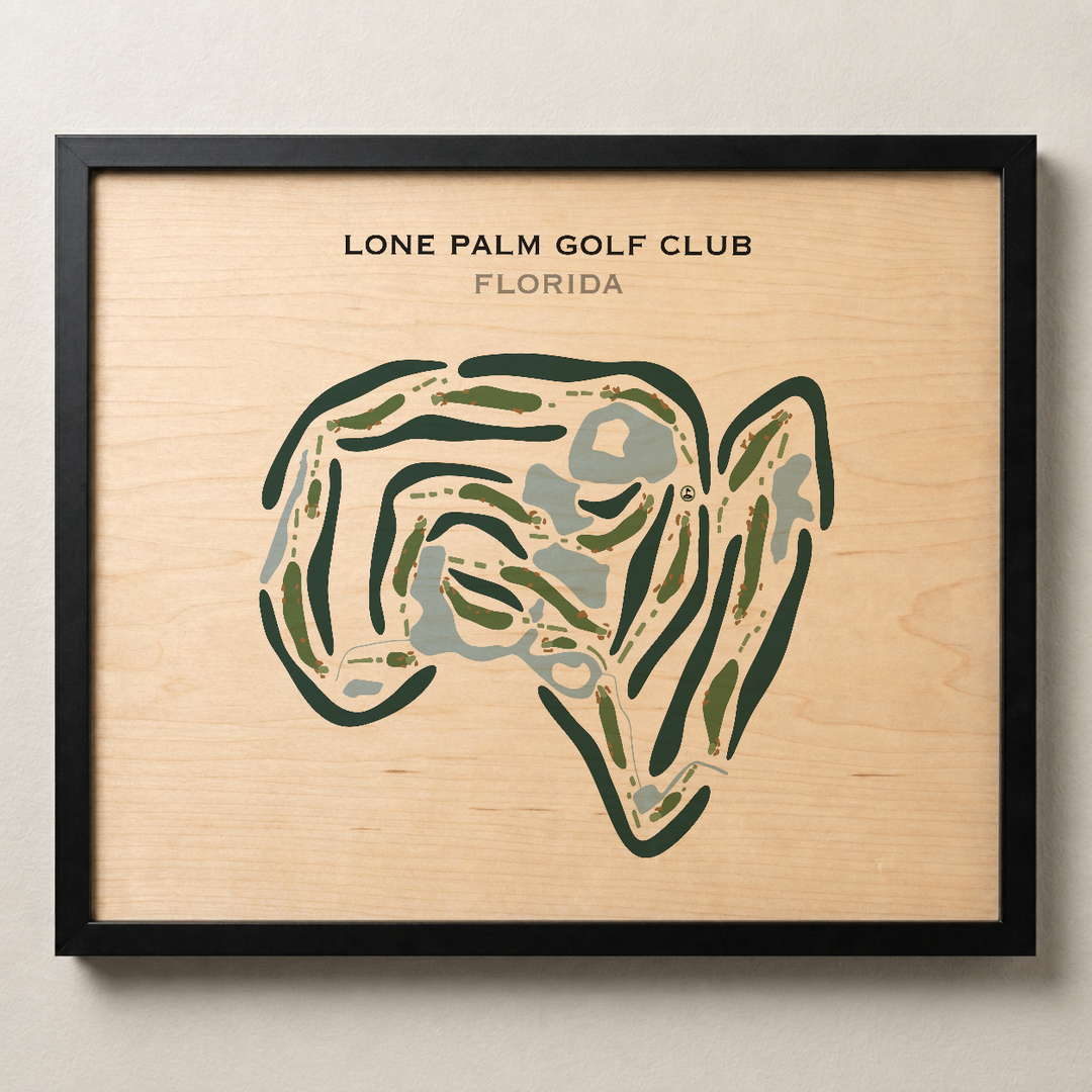 Lone Palm Golf Club, Florida - Printed Golf Courses