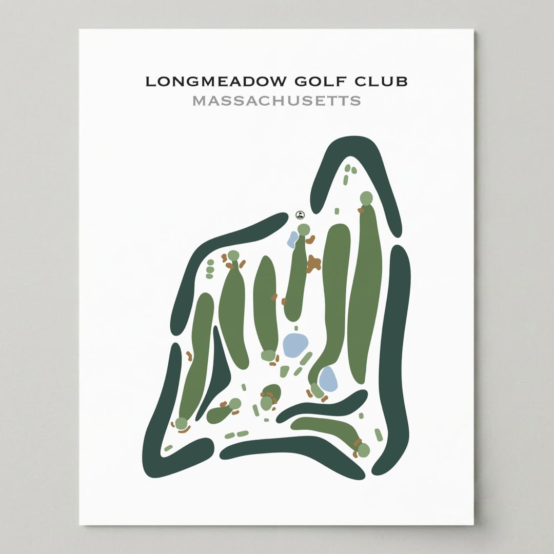 Long Meadow Golf Club, Massachusetts - Printed Golf Courses