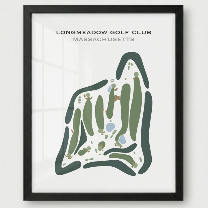 Long Meadow Golf Club, Massachusetts - Printed Golf Courses