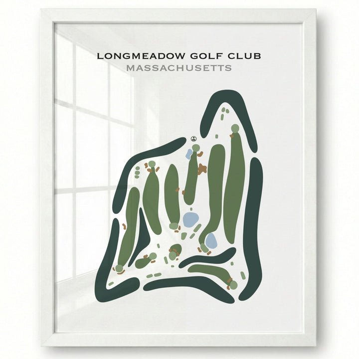 Long Meadow Golf Club, Massachusetts - Printed Golf Courses