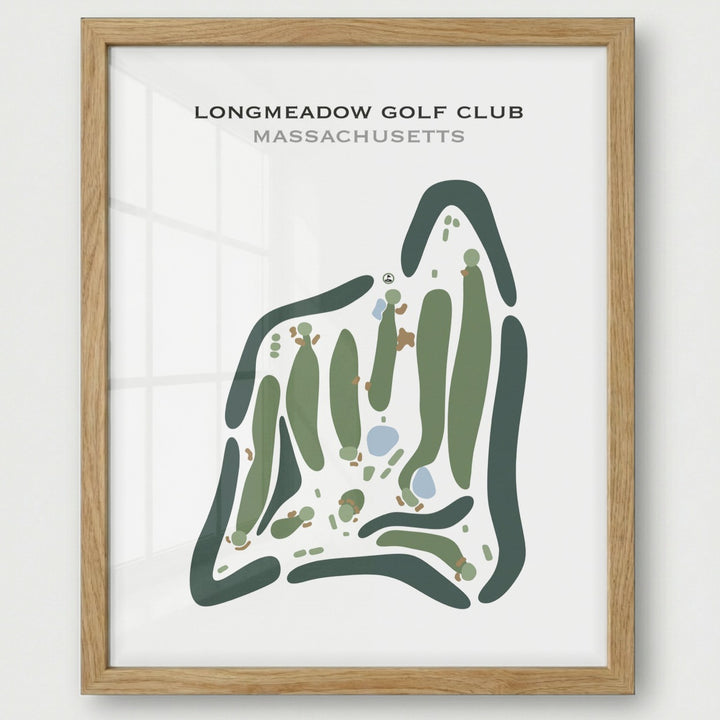 Long Meadow Golf Club, Massachusetts - Printed Golf Courses