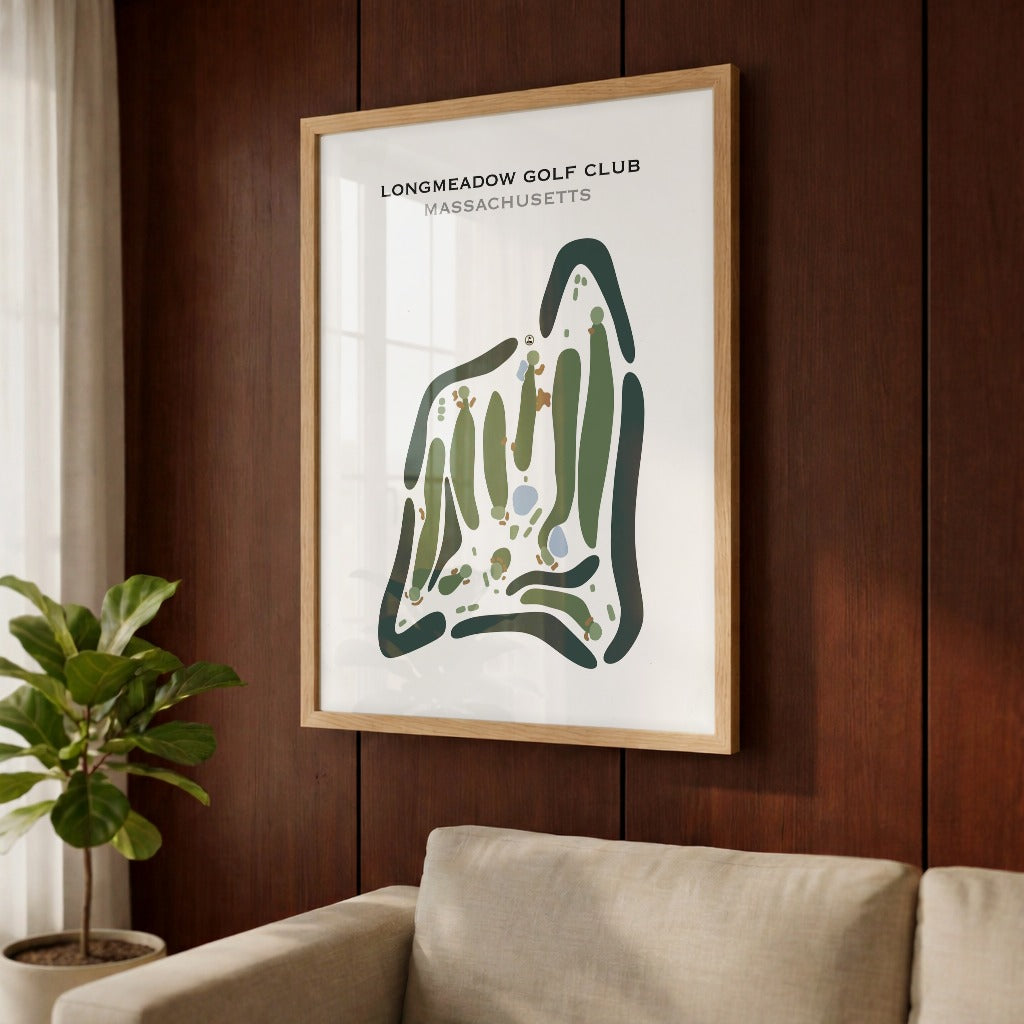 Long Meadow Golf Club, Massachusetts - Printed Golf Courses