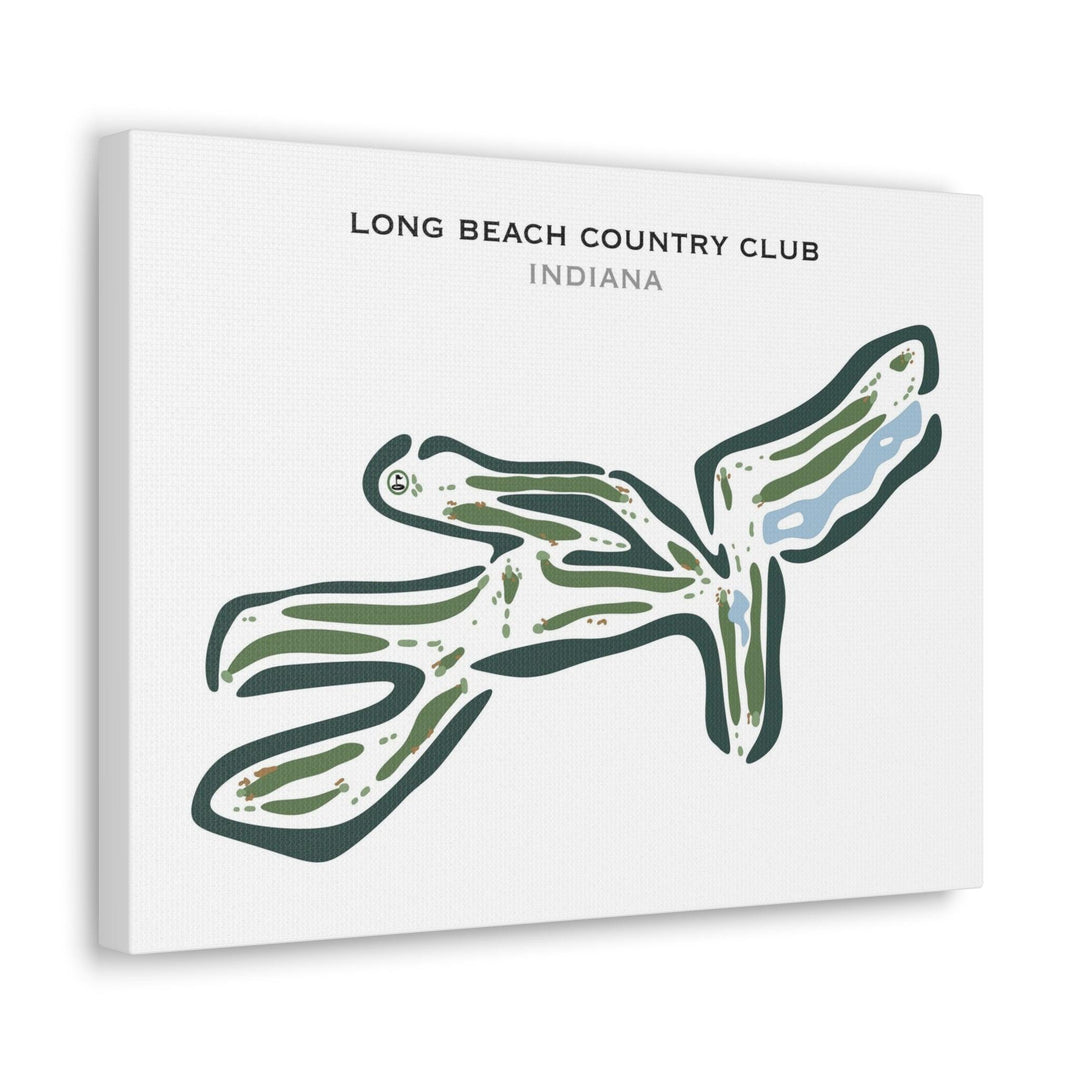 Long Beach Country Club, Michigan City, Indiana - Printed Golf Courses - Golf Course Prints