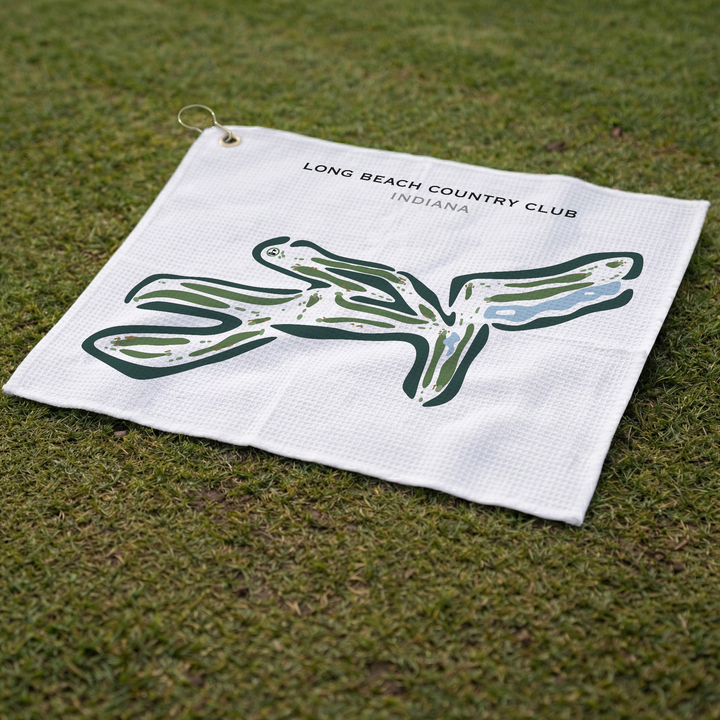 Long Beach Country Club, Michigan City, Indiana - Printed Golf Courses