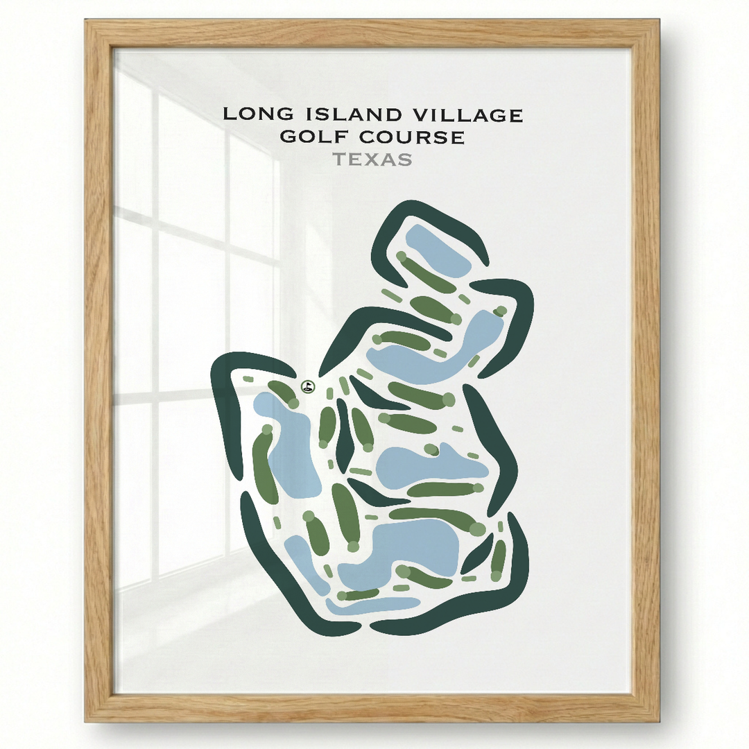 Long Island Village Golf Course, Texas - Printed Golf Courses