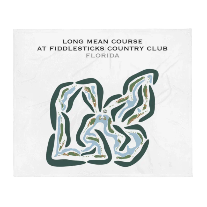 Long Mean Course at Fiddlesticks Country Club, Florida - Printed Golf Courses