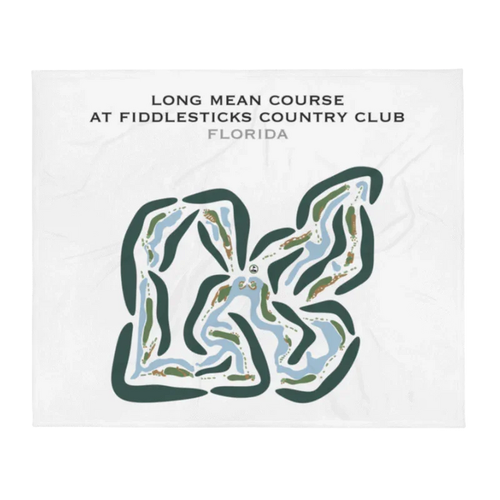 Long Mean Course at Fiddlesticks Country Club, Florida - Printed Golf Courses