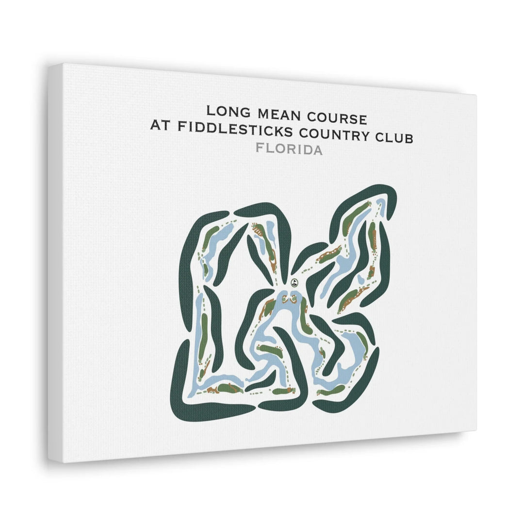 Long Mean Course at Fiddlesticks Country Club, Florida - Printed Golf Courses