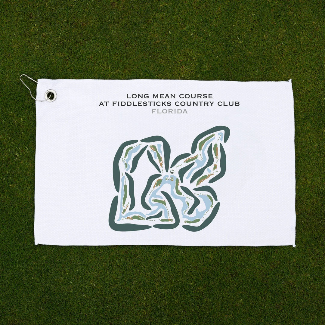 Long Mean Course at Fiddlesticks Country Club, Florida - Printed Golf Courses
