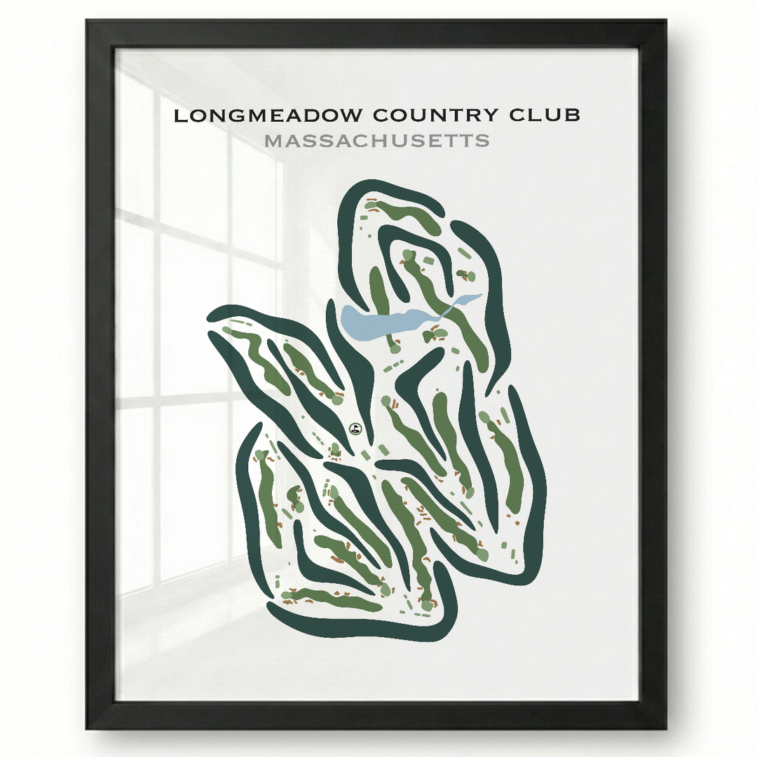 Longmeadow Country Club, Massachusetts - Printed Golf Courses