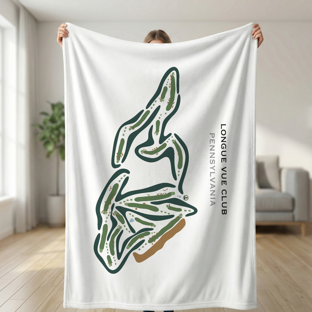 Longue Vue Club, Pennsylvania - Printed Golf Courses