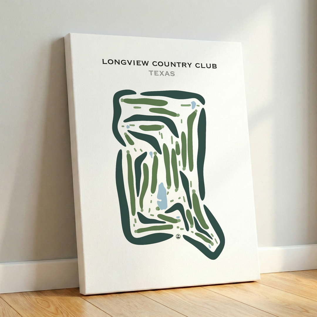 Longview Country Club, Texas - Printed Golf Courses