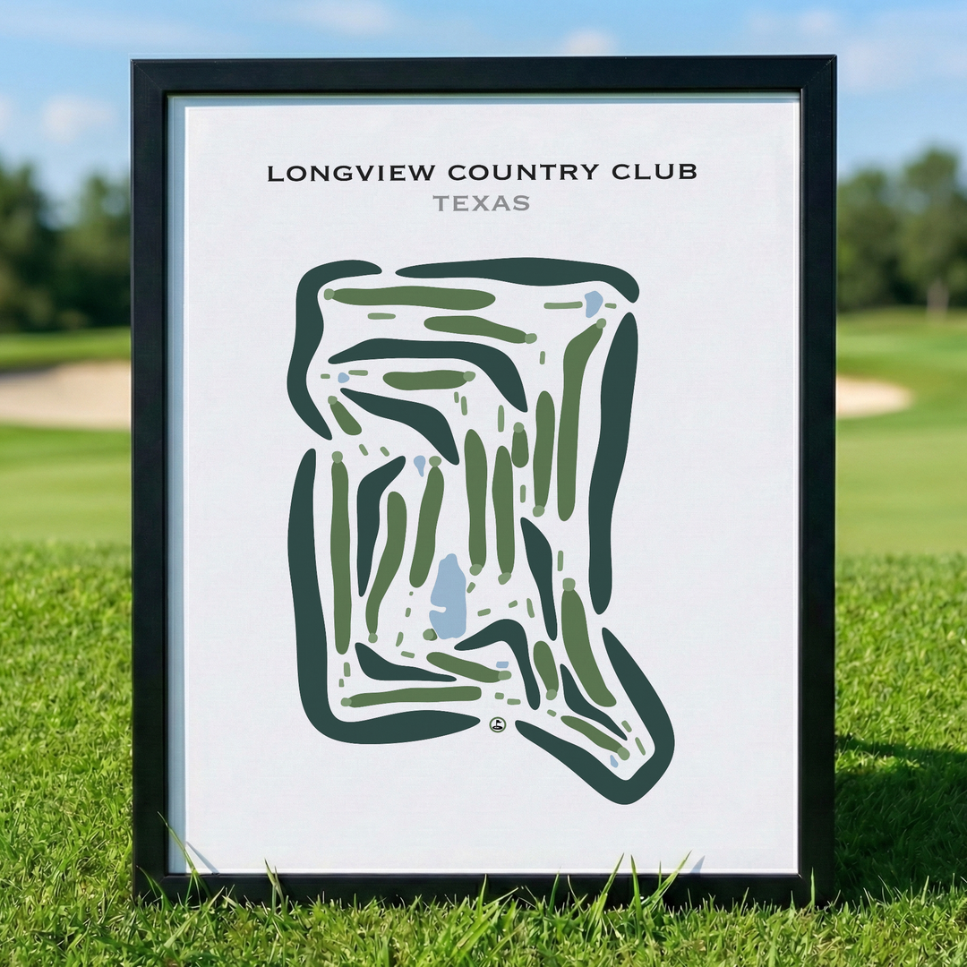 Longview Country Club, Texas - Printed Golf Courses