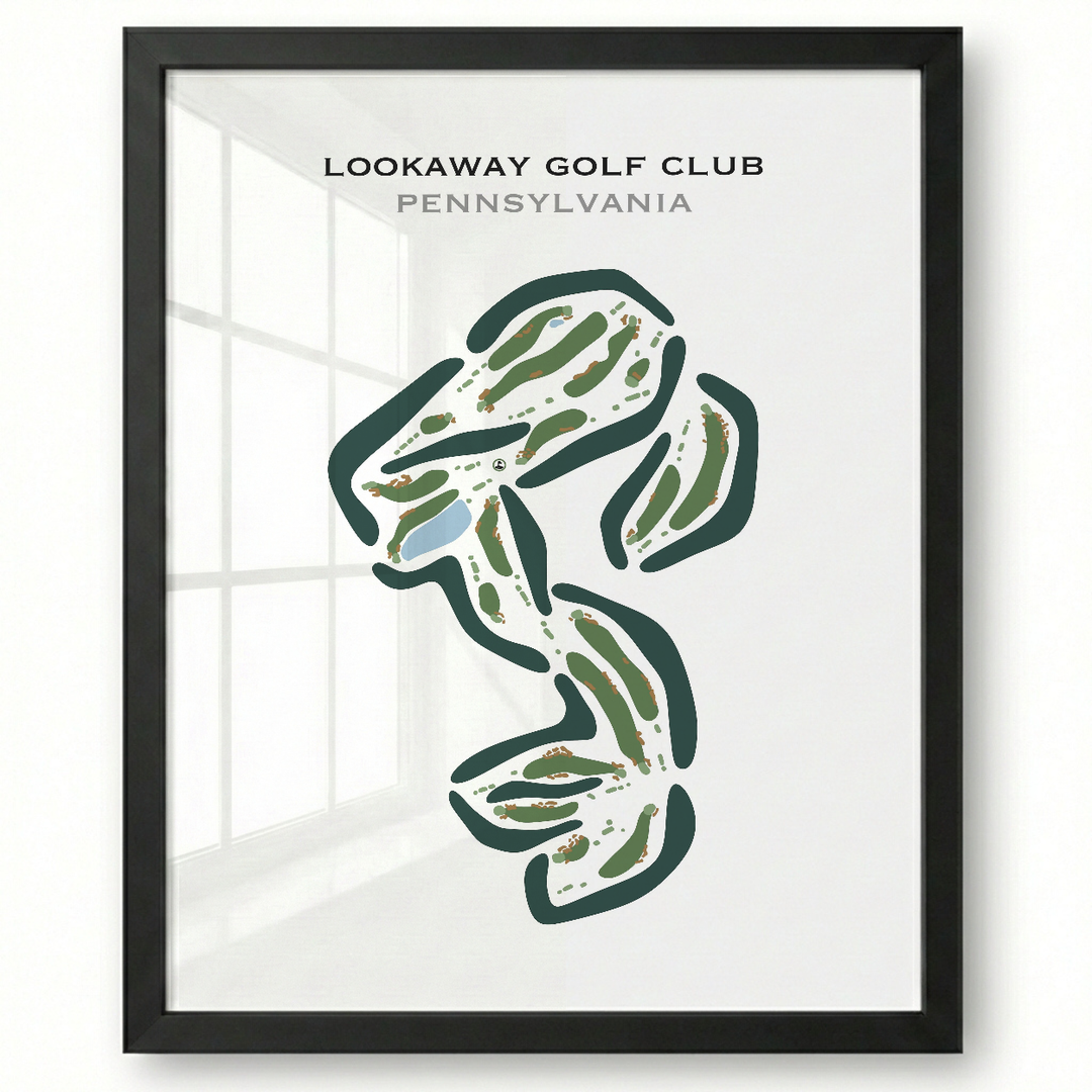 Lookaway Golf Club, Pennsylvania - Printed Golf Courses