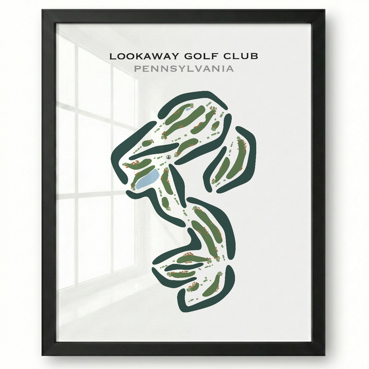 Lookaway Golf Club, Pennsylvania - Printed Golf Courses