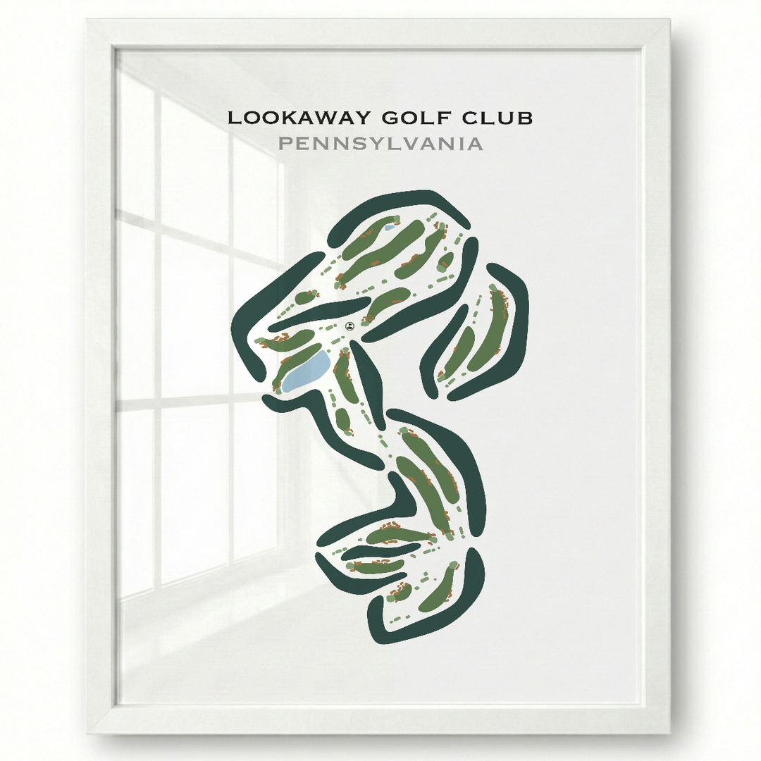 Lookaway Golf Club, Pennsylvania - Printed Golf Courses
