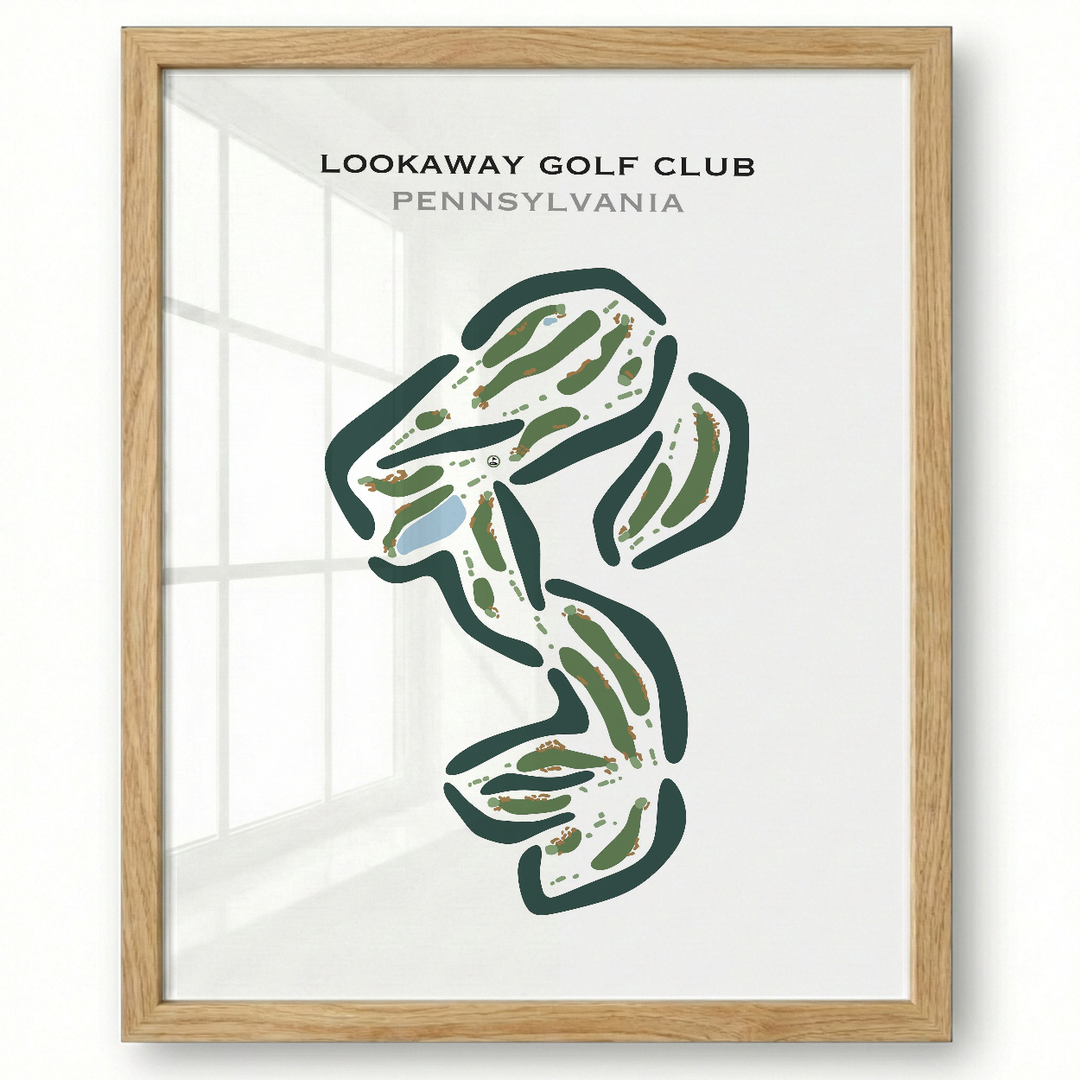 Lookaway Golf Club, Pennsylvania - Printed Golf Courses