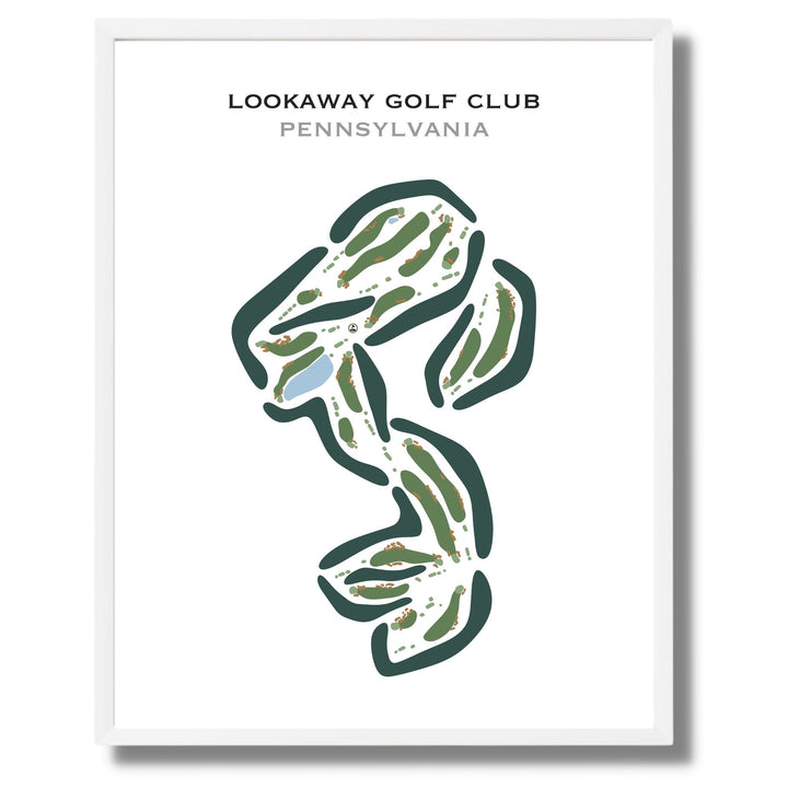 Lookaway Golf Club, Pennsylvania - Printed Golf Courses