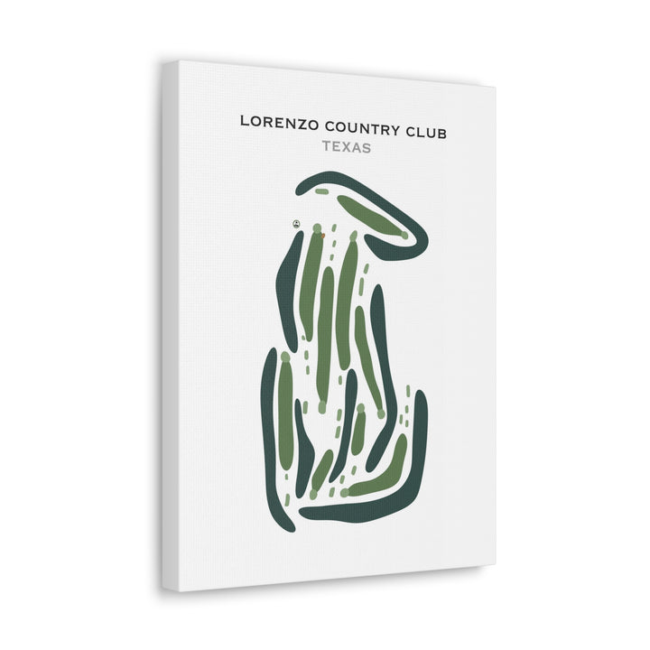 Lorenzo Country Club, Texas - Printed Golf Courses