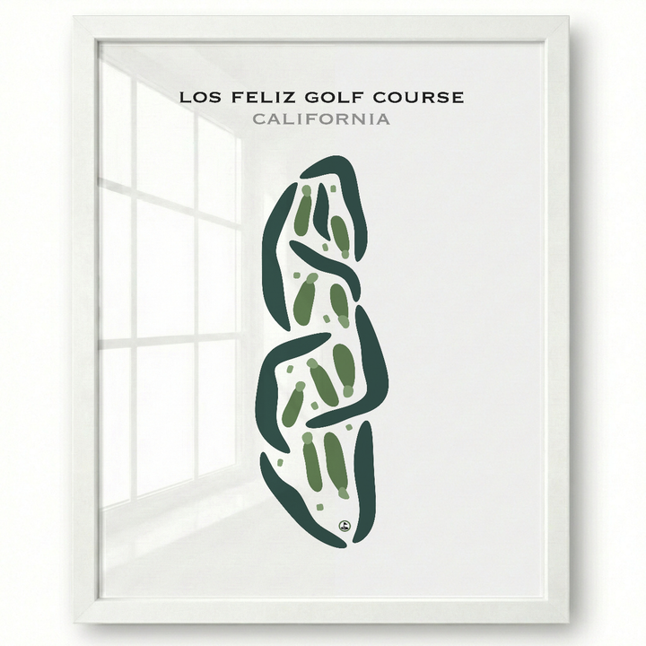 Los Feliz Golf Course, California - Printed Golf Courses