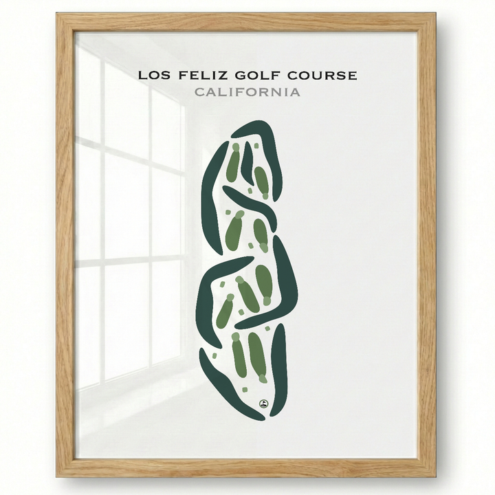 Los Feliz Golf Course, California - Printed Golf Courses