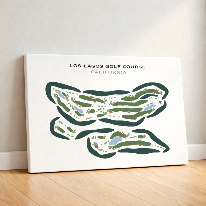 Los Lagos Golf Course, California - Printed Golf Courses