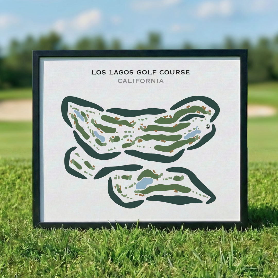 Los Lagos Golf Course, California - Printed Golf Courses