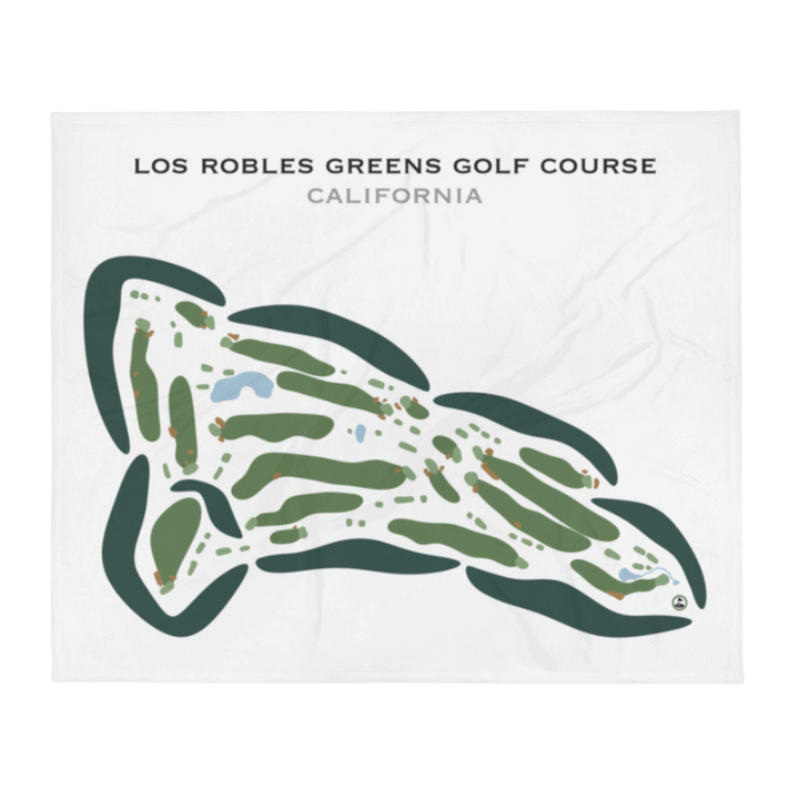 Los Robles Greens Golf Course, California - Printed Golf Courses