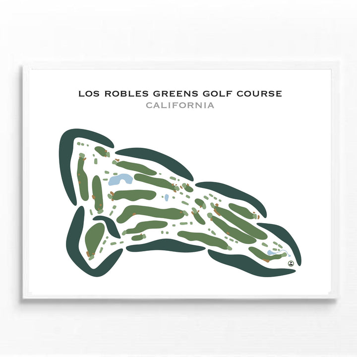 Los Robles Greens Golf Course, California - Printed Golf Courses