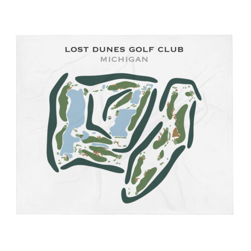 The Lost Dunes Golf Club, Michigan - Printed Golf Course