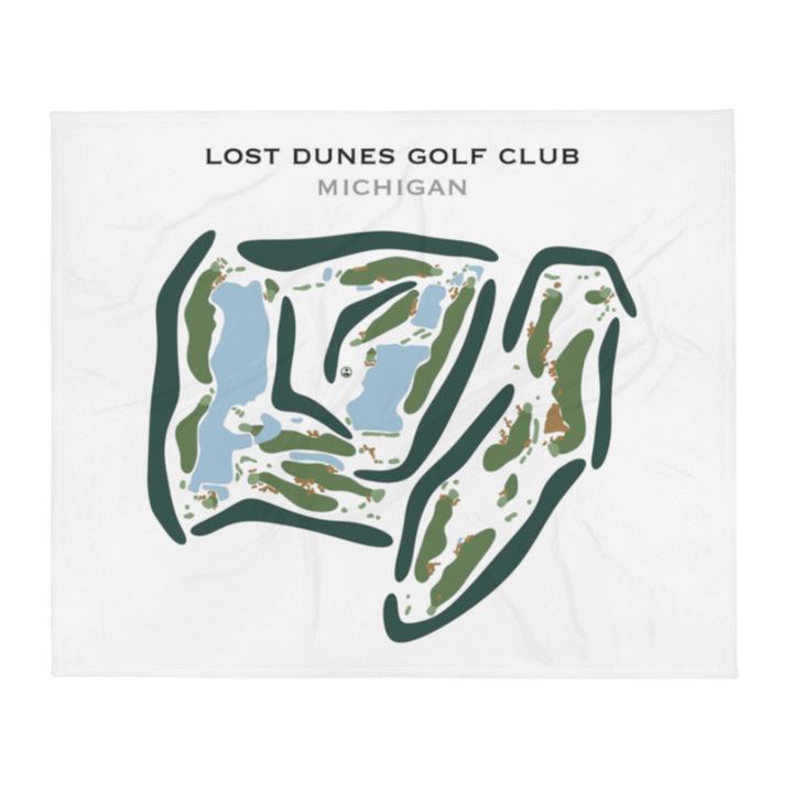 The Lost Dunes Golf Club, Michigan - Printed Golf Course