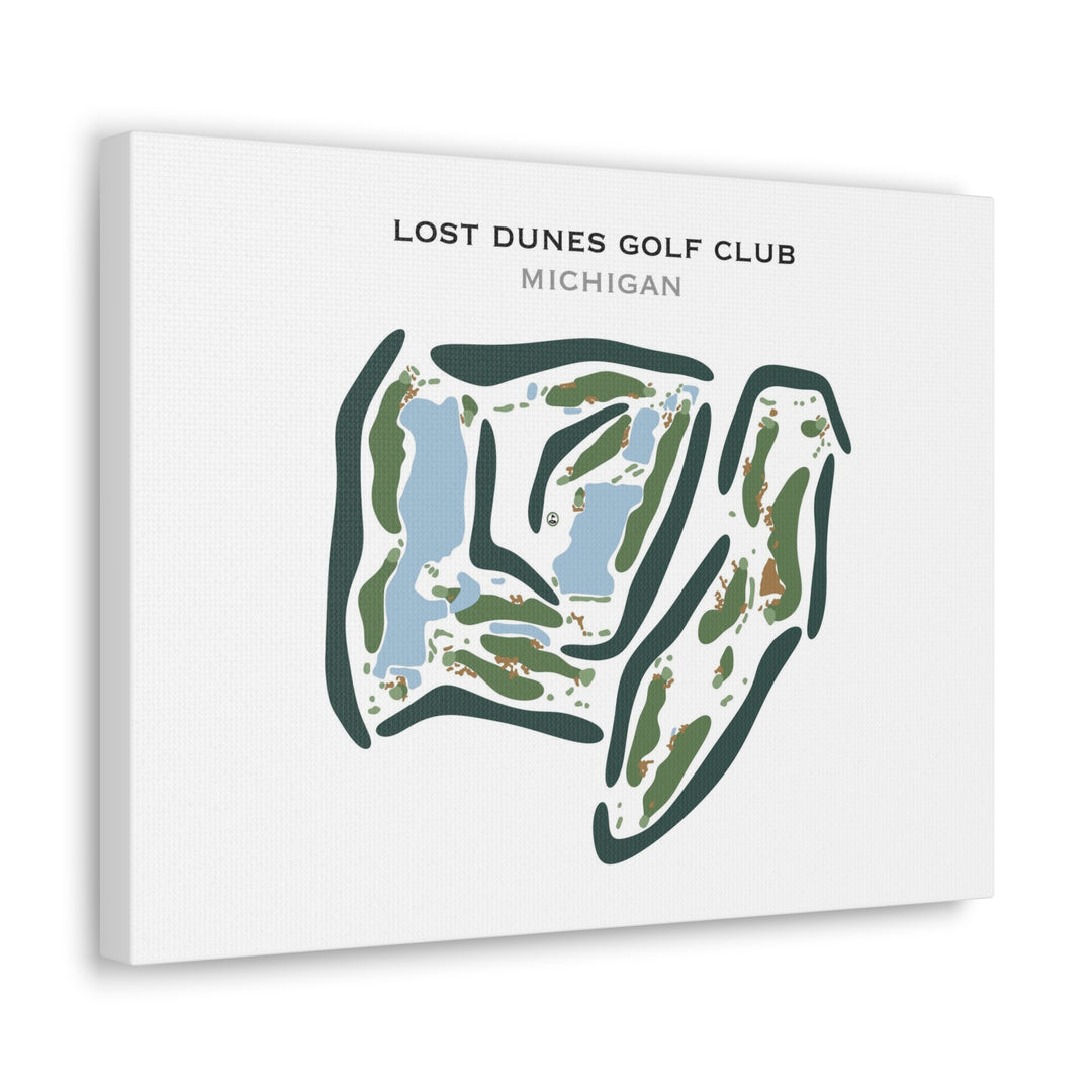 The Lost Dunes Golf Club, Michigan - Printed Golf Course