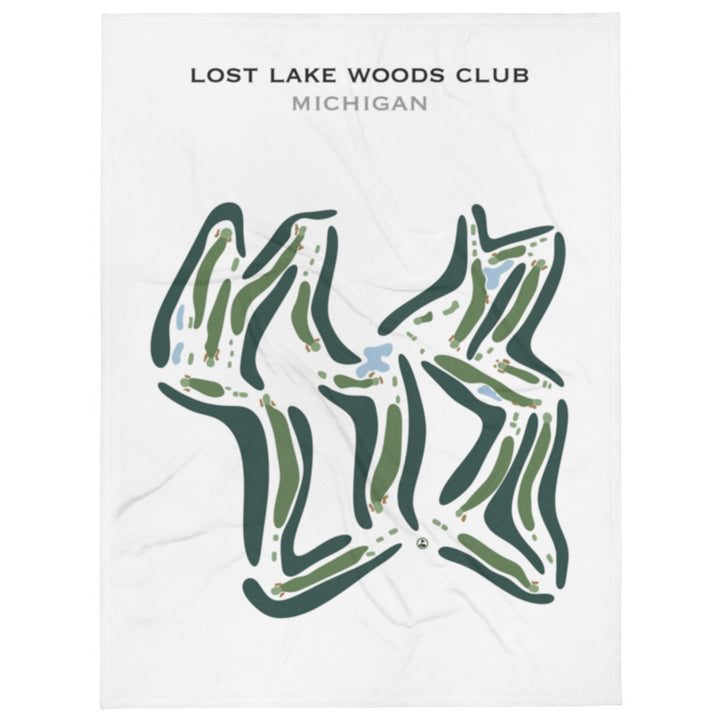 Lost Lake Woods Club, Michigan - Printed Golf Course