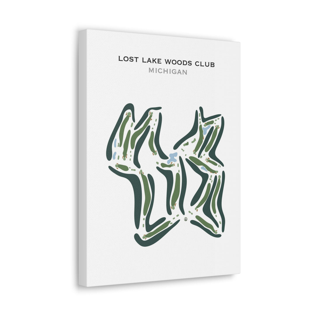 Lost Lake Woods Club, Michigan - Printed Golf Course