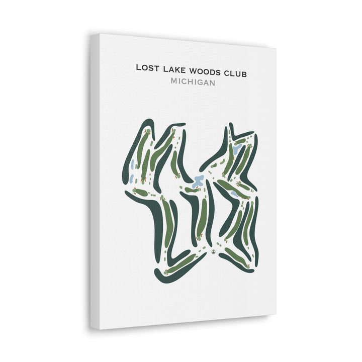 Lost Lake Woods Club, Michigan - Printed Golf Course