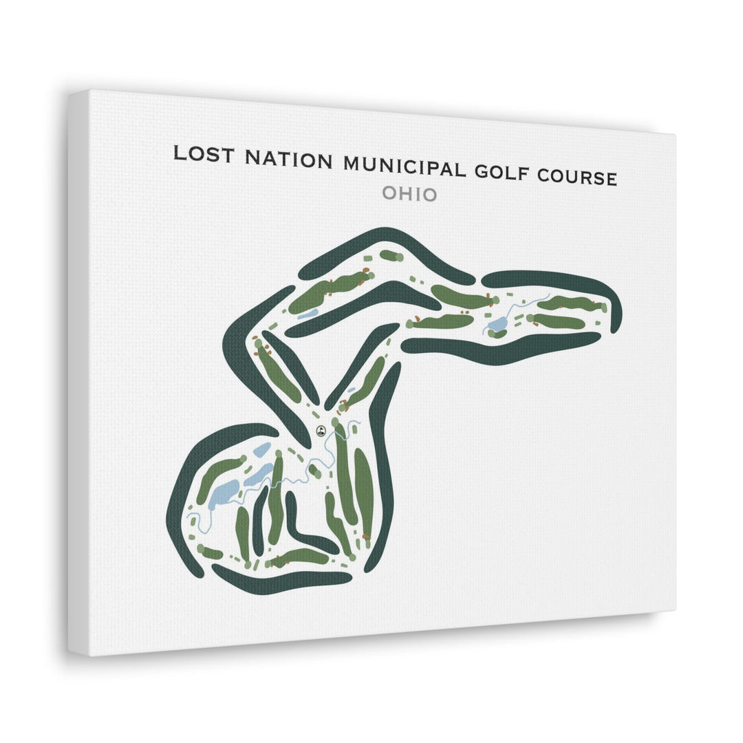 Lost Nation Municipal Golf Course, Ohio - Printed Golf Courses