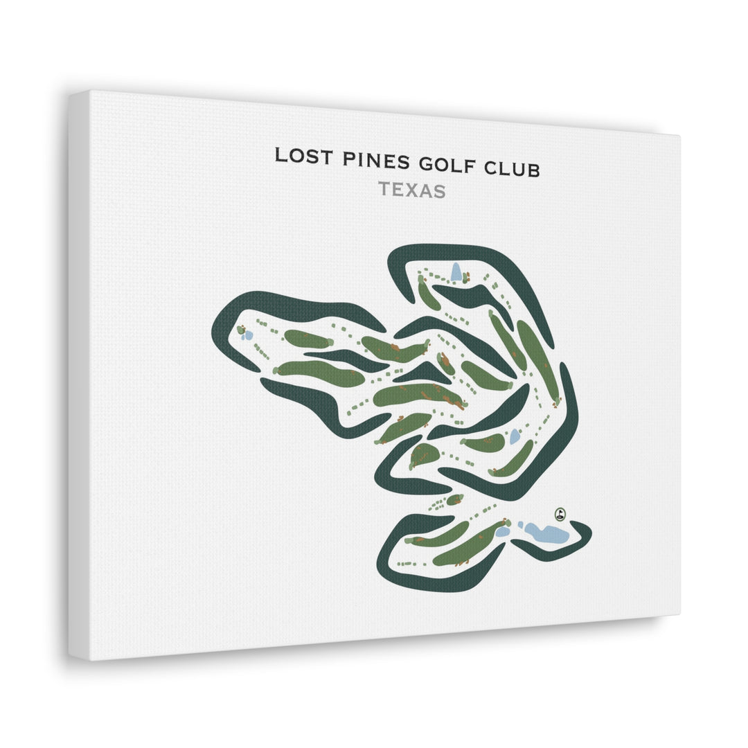 Lost Pines Golf Club, Texas - Printed Golf Courses