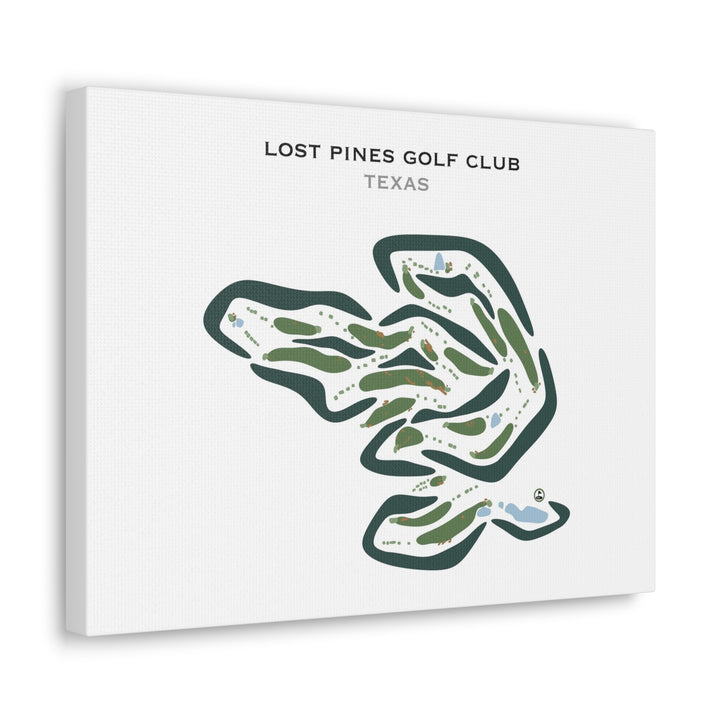 Lost Pines Golf Club, Texas - Printed Golf Courses