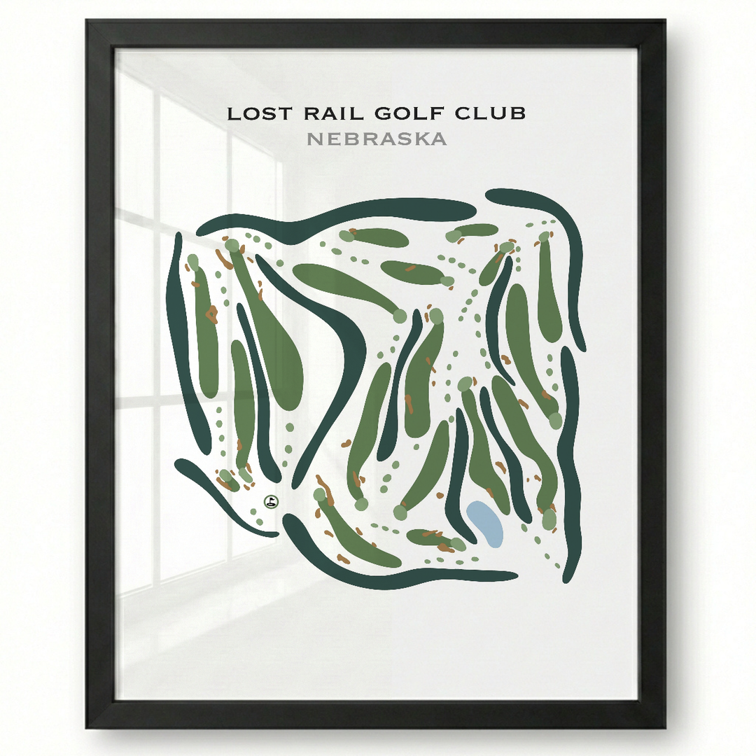 Lost Rail Golf Club, Nebraska - Printed Golf Courses