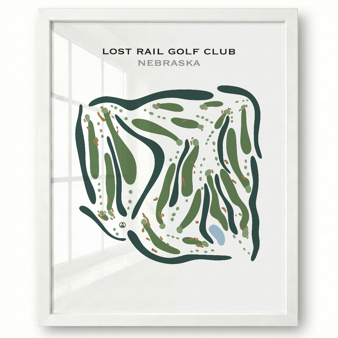 Lost Rail Golf Club, Nebraska - Printed Golf Courses